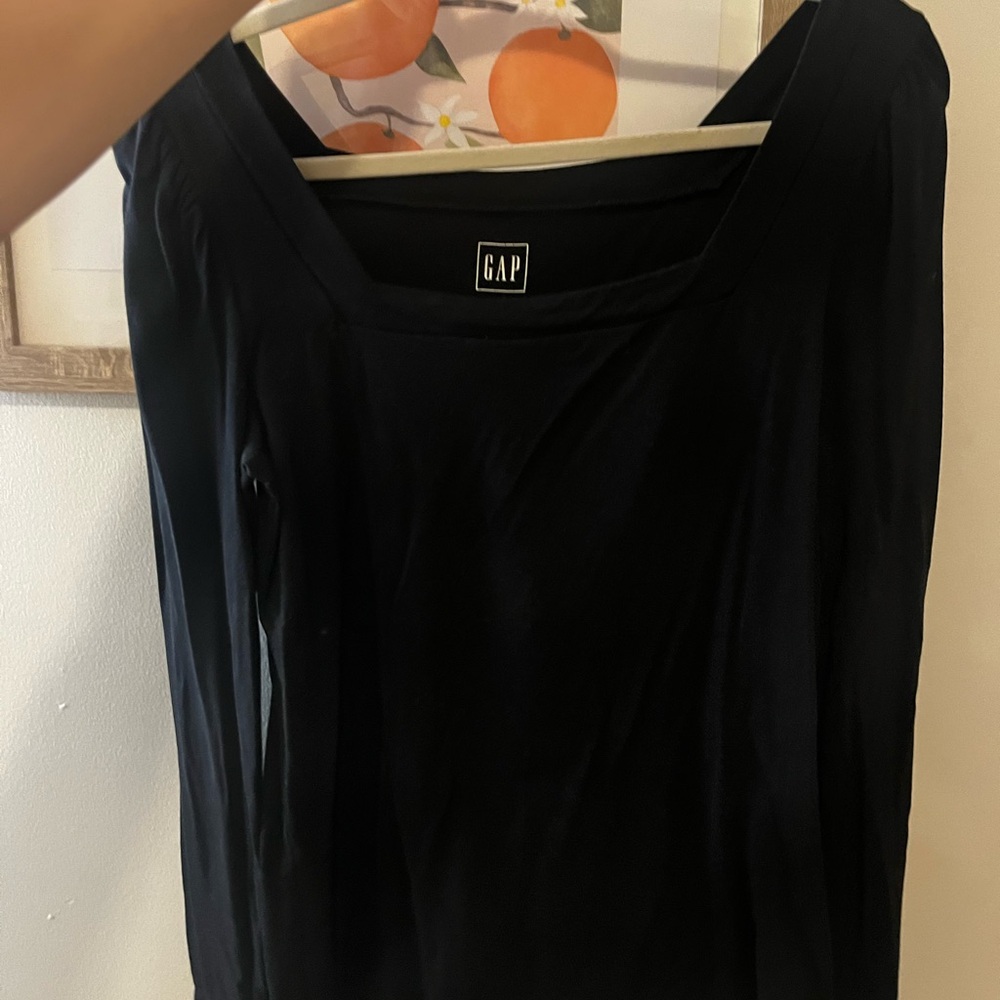 Long Sleeve Square Neck Top